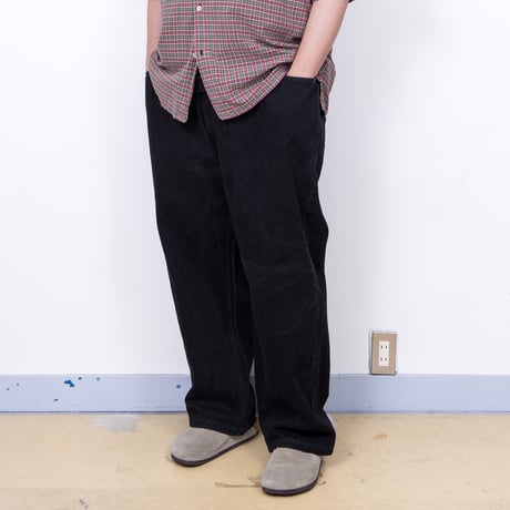 【USED】2000s Levi's : 550 "RELAXED FIT" Black Denim Jeans : w52