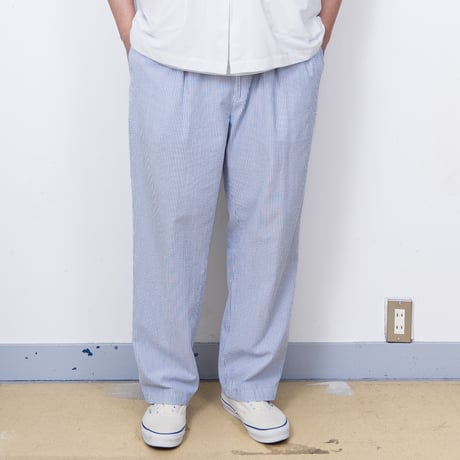 【USED】1990s-2000s Polo Ralph Lauren : "ANDREW PANT" Seersucker 2Tuck Trouser : w40