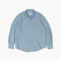【USED】1990s-2000s Eddie Bauer : Linen Cotton Gingham Plaid BD Shirt : L