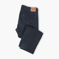【USED】2010s Levi's : 505 "STRAIGHT FIT" Black Denim Jeans : w42
