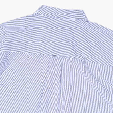 【USED】1990s Eddie Bauer : Cotton Seersucker Stripe BD S/S Shirt : XL