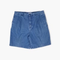 【USED】2000s SUN RIVER : Denim 2Tuck Short Pant : w38