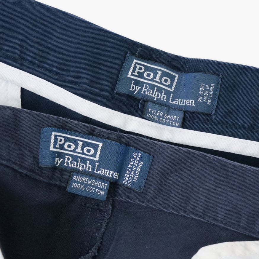 00s Polo by Ralph Lauren アンドリュー　ネイビー POLO RALPH LAUREN - 90s ポロラルフローレン 38x32 太畝