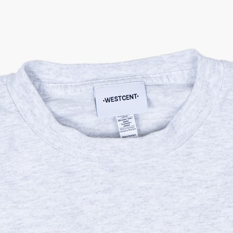 【NEW】WESTCENT : OG Logo Crew T-Shirt : Ash Gray
