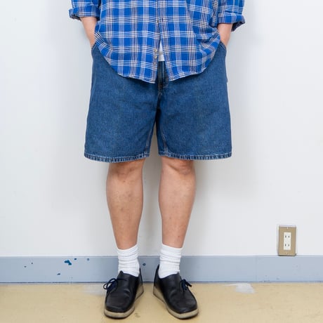 【USED】2010s carhartt USA : B28 Denim Painter's Short Pant : w44