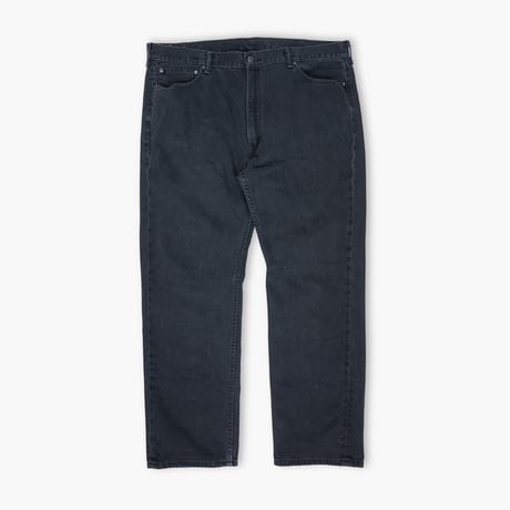 【USED】2010s Levi's : 505 "STRAIGHT FIT" Black Denim Jeans : w42