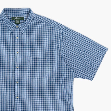 【USED】2000s Penmans : Dobby Plaid Regular S/S Shirt : XXL