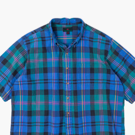 【USED】1970s-80s Abercrombie & Fitch : Plaid BD S/S Shirt : XL