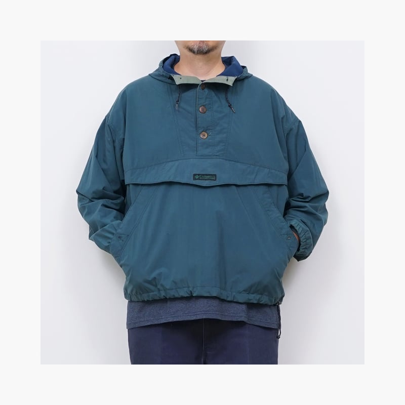 Columbia 90s Anorak ボクシー アノラックジャケット XL 90s Vintage Columbia Green Anorak アノラック | WAGENTYPEII