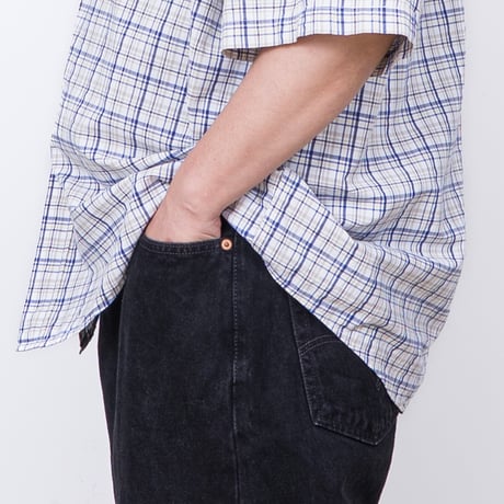 【USED】2000s Levi's : 550 "RELAXED FIT" Black Denim Jeans : w48