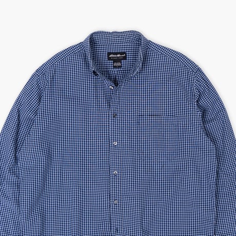 【USED】2000s Eddie Bauer : Oxford Plaid BD Shirt : L