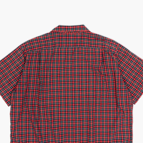 【USED】1990s-2000s Polo Ralph Lauren : "ADAMS" Broad Plaid Open Collar S/S Shirt : XXL