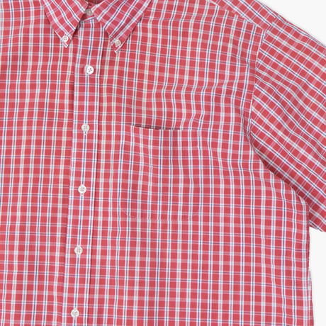 【USED】1990s-2000s Brooks Brothers : Plaid Polo Collar Shirt : XL