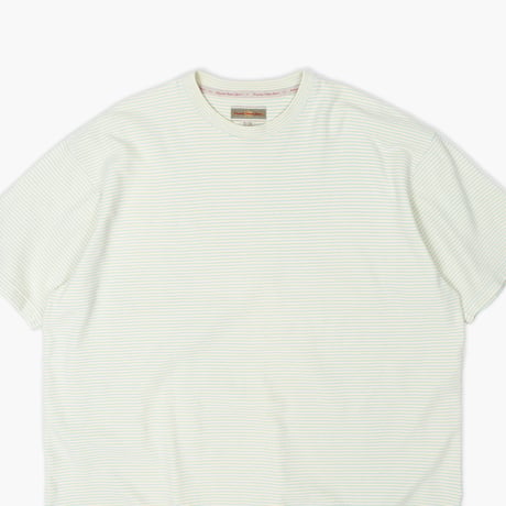 【USED】2000s Original Island Sport : Cotton Jersey Border Crew S/S Top : XL