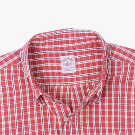 【USED】1990s-2000s Brooks Brothers : Plaid Polo Collar Shirt : XL