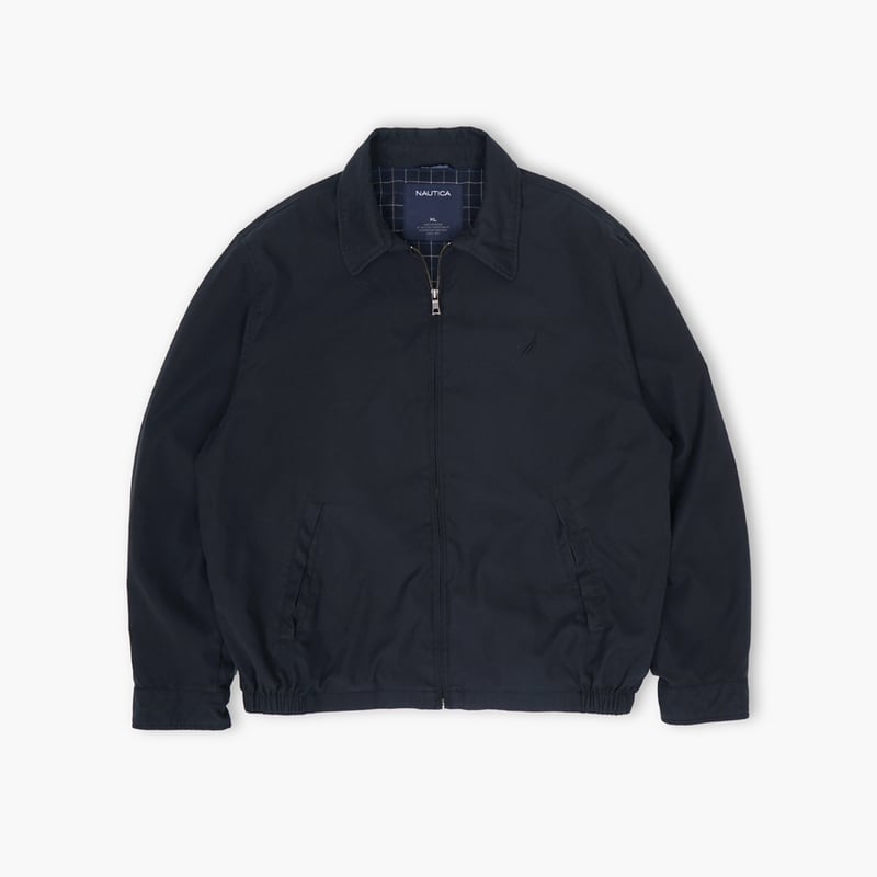 ジャケット・アウター NAUTICA 00s wool/nylon zip-up jacket L USED】2000s NAUTICA : Microfiber Harrington Jac