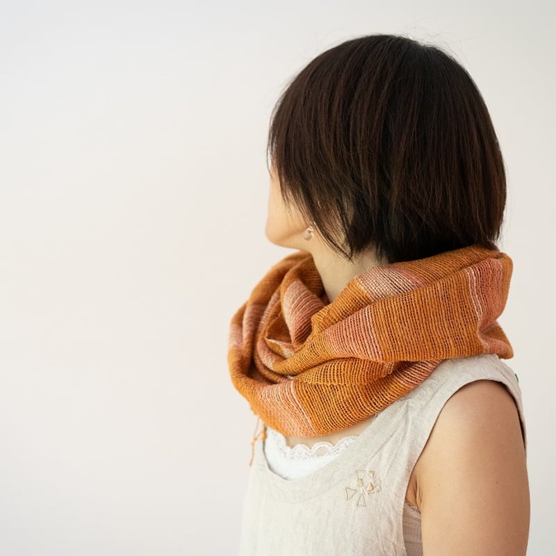 手紡ぎ手織り草木染めシルクショール | [SHOP]地球ぐらし