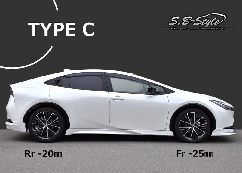 ZVW60 プリウス ダウンサスTYPE C 4本1台分セット | SB-STYLE