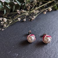 WINE RED&SILVER パール玉