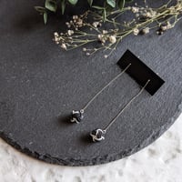 BLACK&SILVER 玉結びチェーン