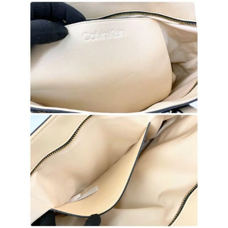 カルバンクライン トートバッグ CK レザー 茶 ブラウン K60K607427