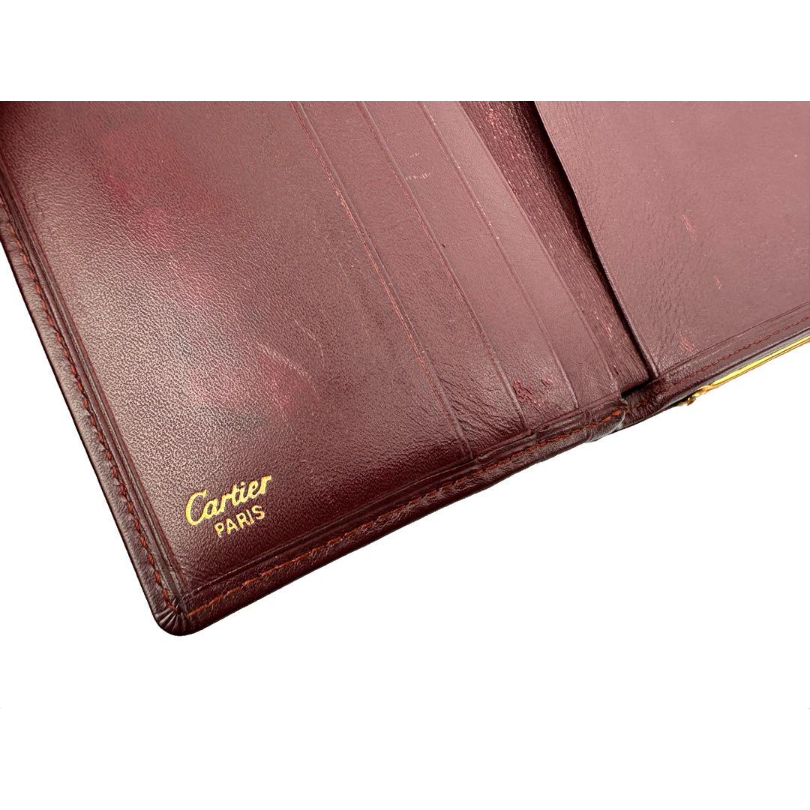 Cartier カルティエ マストライン 二つ折り財布 がま口小銭入れ