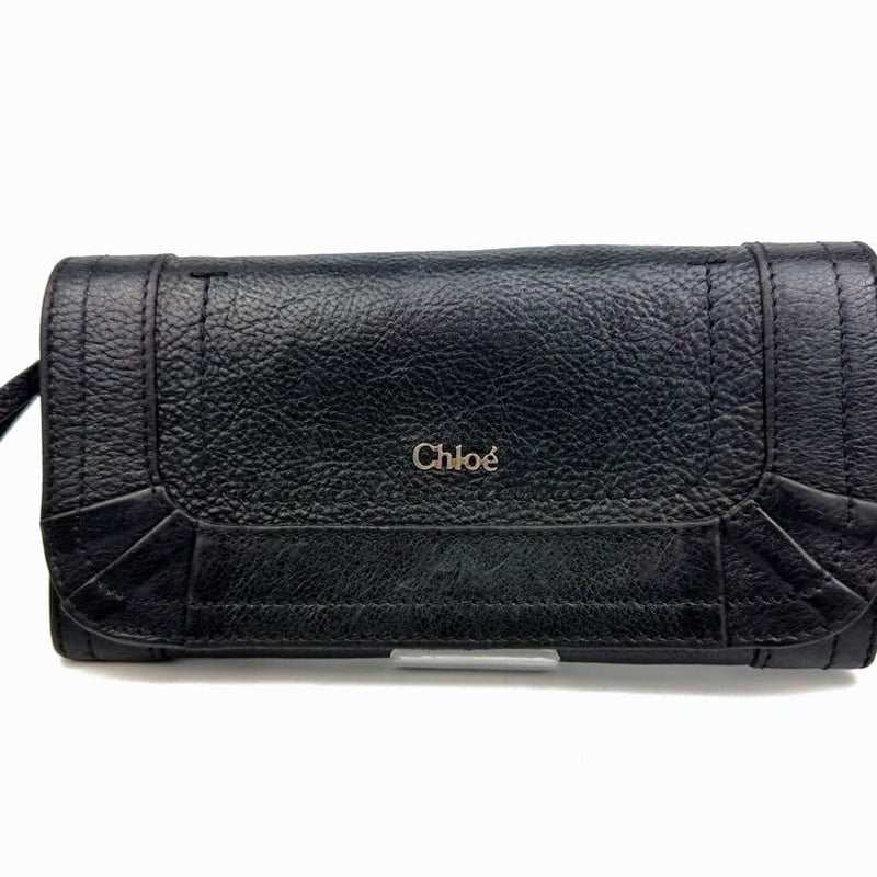 クロエ パラティ ブラック 黒 長財布 レザー Chloe ロング クロエ パラティ ブラック 黒 長財布 レザー Chloe ロング