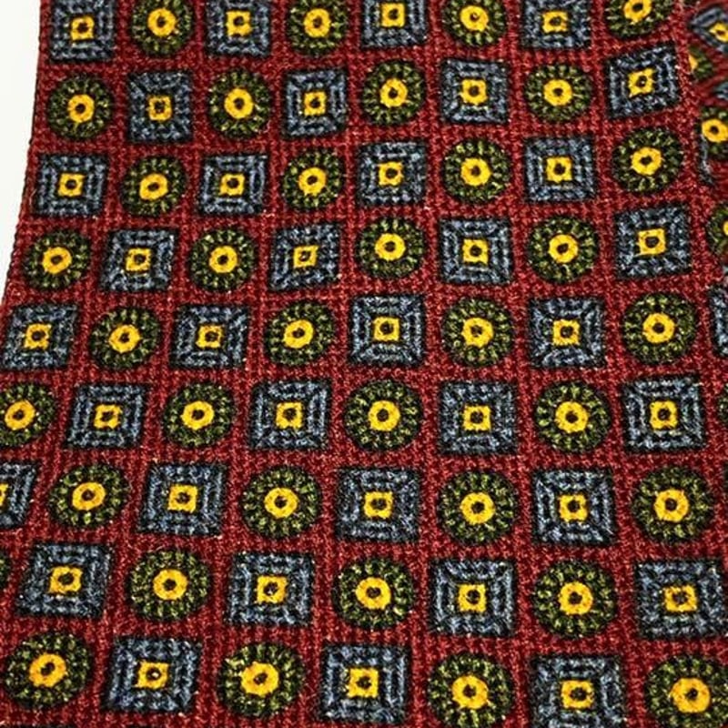 Burberry ネクタイ ビジネス スース カジュアル 秋色 赤 小豆色 就活