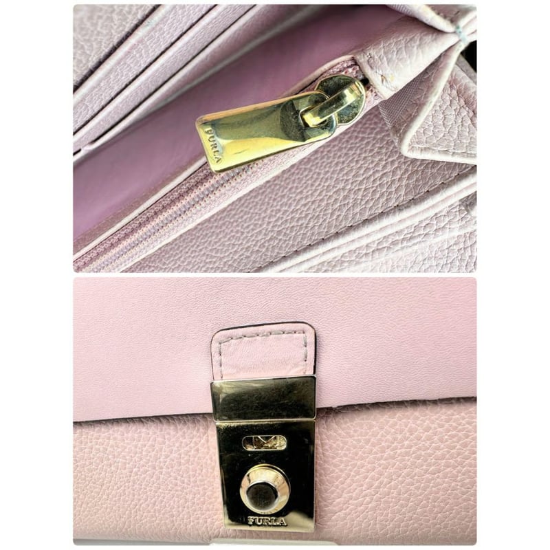 フルラ♡FURLA♡長財布♡お財布♡ピンク フルラ FURLA レザー 長財布 ロングウォレット ダスティピンク