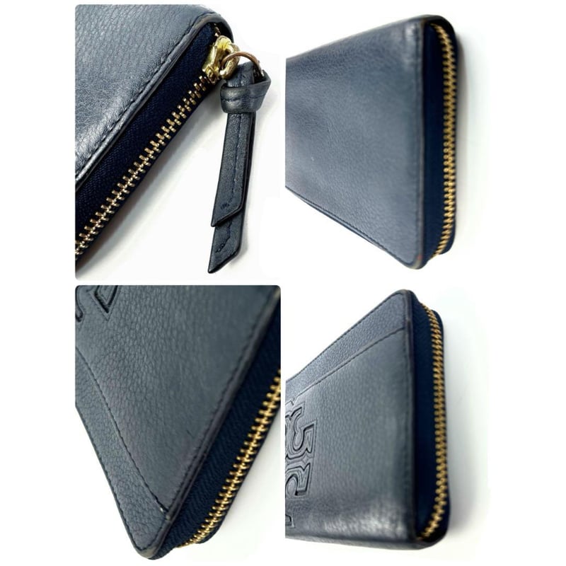 トリーバーチ TORY BURCH 長財布 ネイビー レザー ウォレット トリーバーチ TORY BURCH 長財布 ネイビー レザー ウォレット