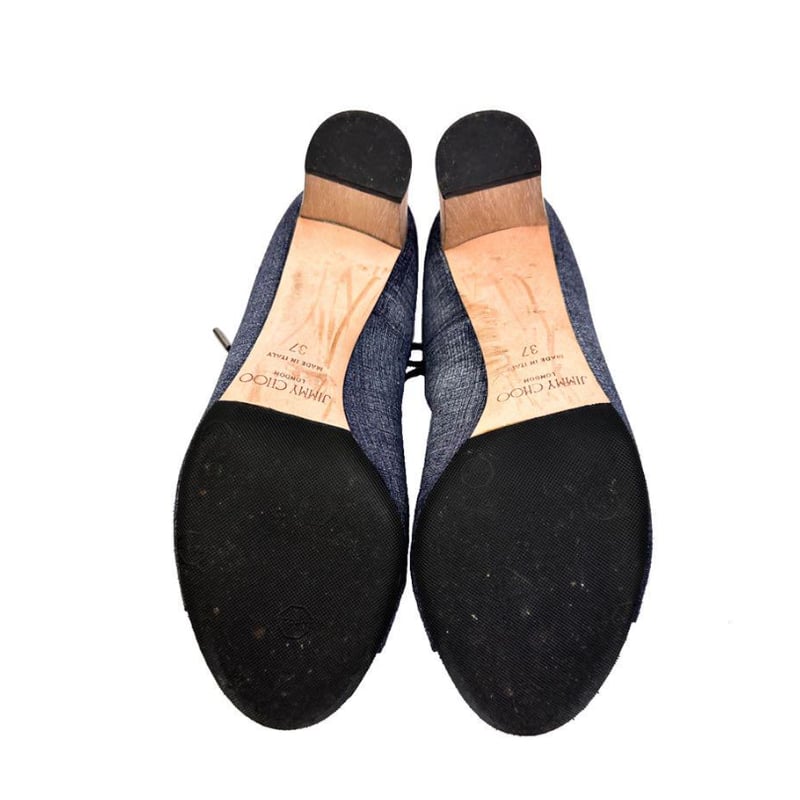 JIMMY CHOO ジミーチュウ デニム インディゴ デニム 37 レース