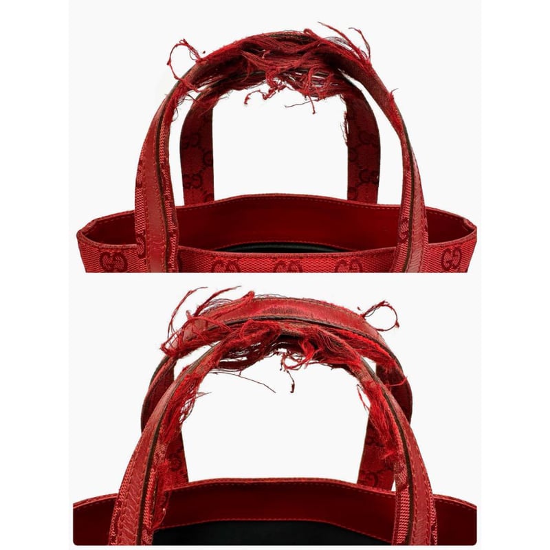 GUCCI レッド GGパターン ハンドバッグ　美品 GUCCI レッド GGパターン ハンドバッグ 美品 Gucci Kids GG