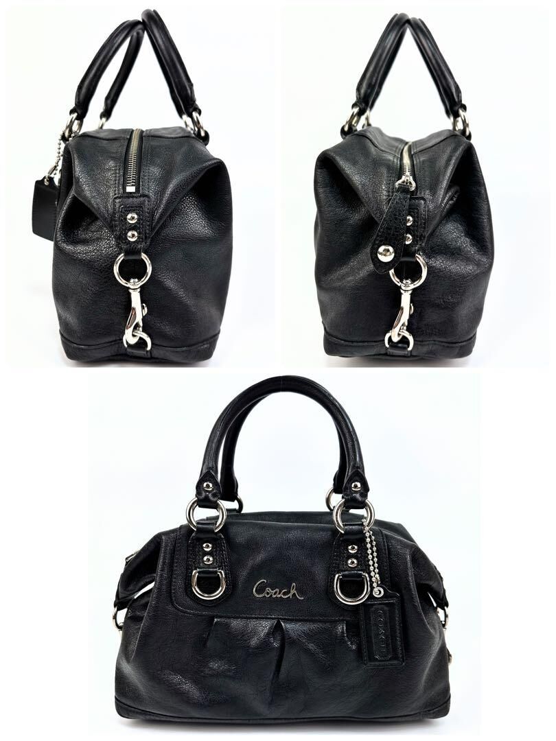 コーチ 2wayショルダー ブラック アシュレイ レザー サッチェル 15445