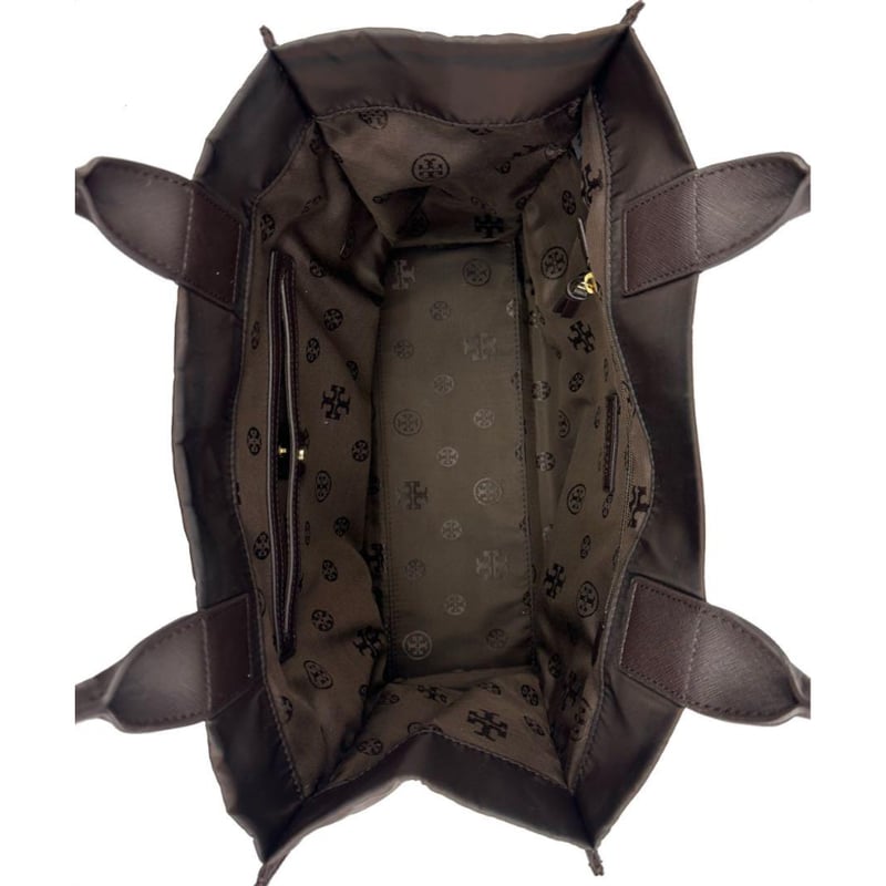 美品✨ トリーバーチ エラ スタッズ ハンドバッグ ブラック 黒 ナイロン TORY BURCH ELLA STUD MINI TOTE トリーバーチ エラ スタッズ ミ