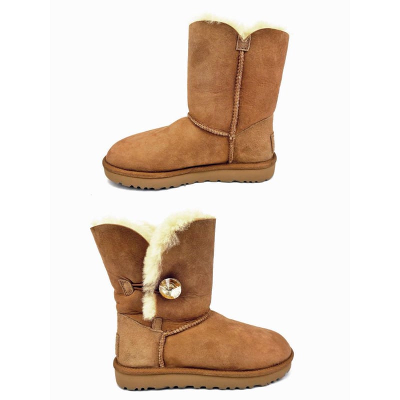 アグ UGG スワロフスキー ベイリー ムートンブーツ 24cm スターン