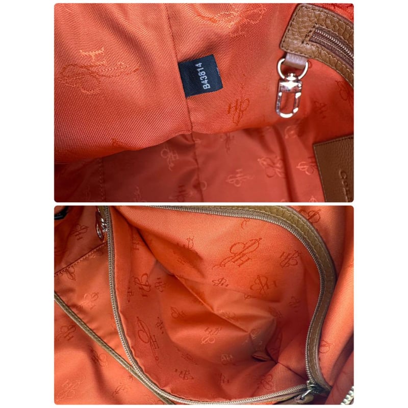 【美品】COLE HAAN　コールハーン　ビジネスバッグ　2way　シボ革 COLE HAAN コールハーン ハンドバッグ レザーバッグ ビジネス