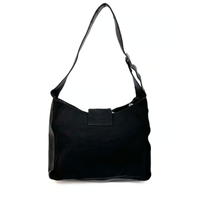美品 Ferragamo ガンチーニ 黒レザー ワンショルダー FERRAGAMO フェラガモ ショルダーバッグ 22 0650 レディース