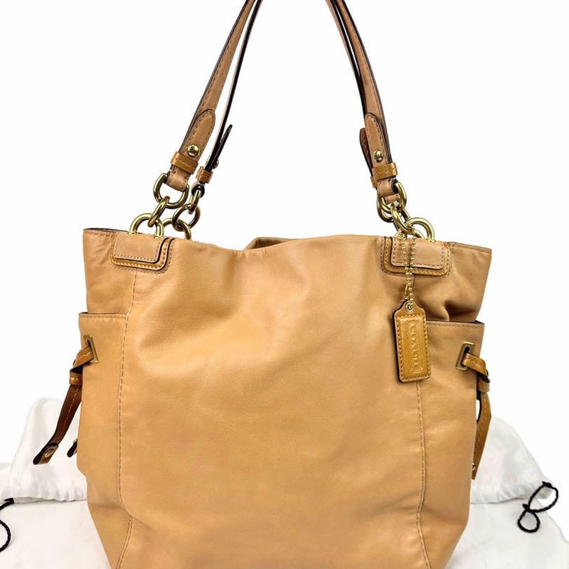 coach コーチ キャメル トートバッグ (コーチ レザートート coach コーチ キャメル トートバッグ (コーチ レザートート