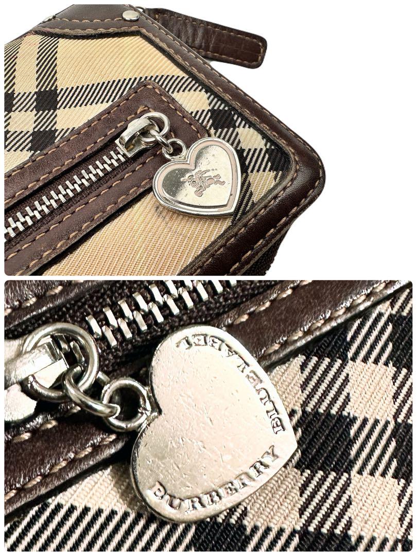 バーバリーブルーレーベル BURBERRY BLUE LABE 二つ折り財布 ノバチェック ロ...