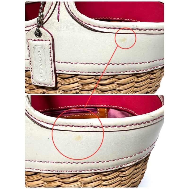 コーチ COACH かごバッグ ハンドバッグ 6271 白 ホワイト コーチ COACH かごバッグ ハンドバッグ 6271 白 ホワイト