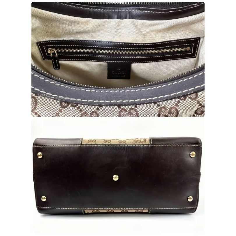 まよページ グッチ ラブリー GGキャンバス ワンショルダー 257070 レザー