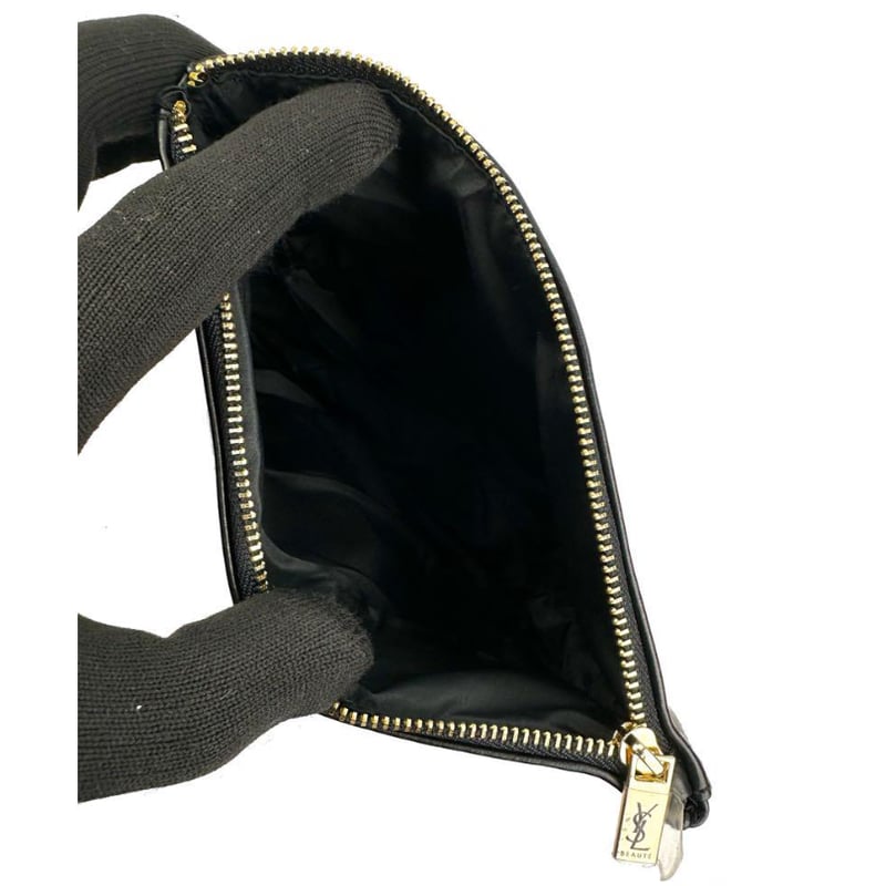 Yves Saint Laurent Beaut イヴサンローラン YSL 黒ポーチ Yves Saint Laurent Beaut イヴサンローラン YSL 黒ポーチ