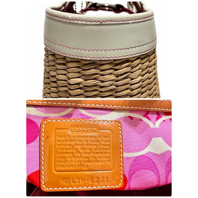 コーチ COACH かごバッグ ハンドバッグ 6271 白 ホワイト コーチ COACH かごバッグ ハンドバッグ 6271 白 ホワイト