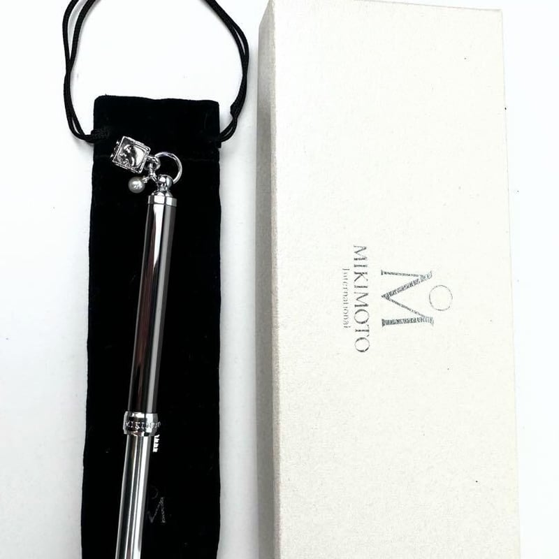 ミキモト MIKIMOTO リップブラシ 真珠 パール サイコロ メイク道具 銀
