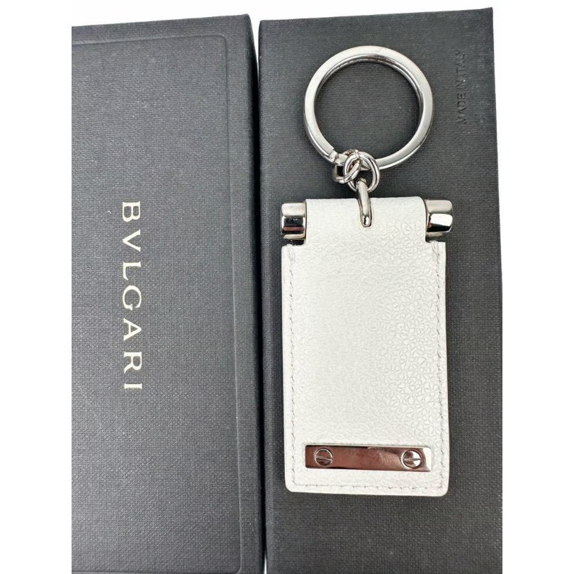 BVLGARI ブルガリ キーホルダー キーリング ホワイト 白 パール BVLGARI ブルガリ キーホルダー キーリング ホワイト 白 パール