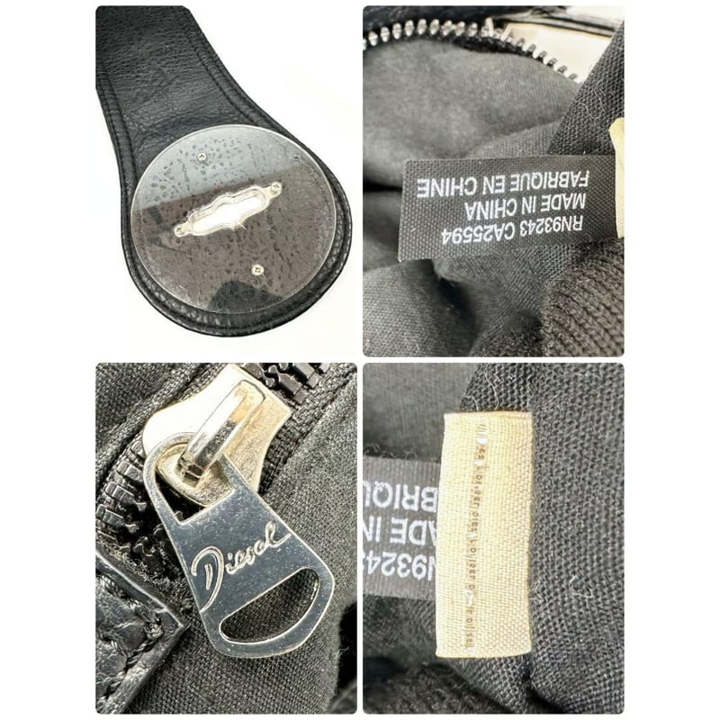 ディーゼル 2way トートバッグ ショルダー ブラックレザー DIESEL ディーゼル 2way トートバッグ ショルダー ブラックレザー 黒革