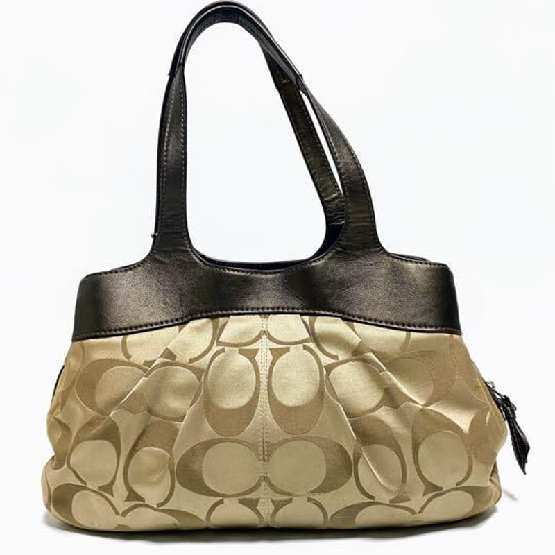 極美品☆COACHコーチ トートバッグ レザー ブラウン シグネチャー 大容量 未使用】◉コーチ◉ シグネチャー / ブラウン / トートバッグ 大容量