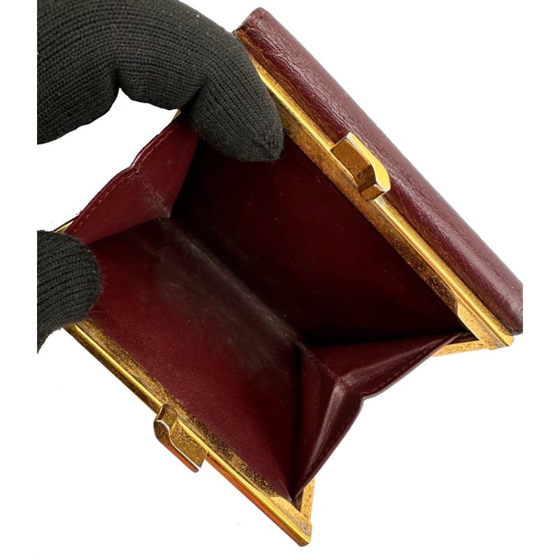 Cartier カルティエ マストライン 二つ折り財布 がま口小銭入れ
