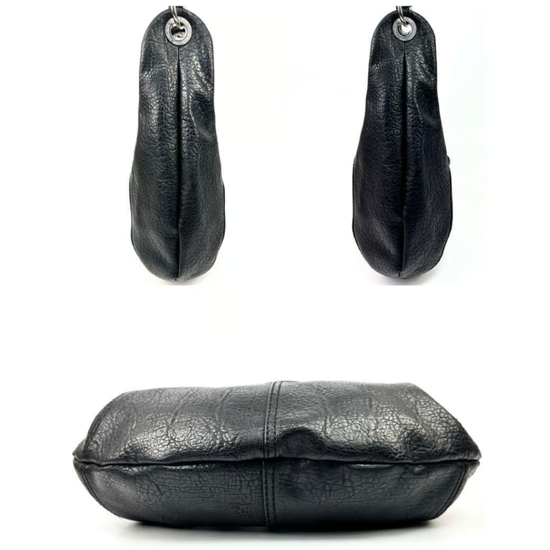 ディーゼル 2way トートバッグ ショルダー ブラックレザー 黒革 ディーゼル 2way トートバッグ ショルダー ブラックレザー 黒革