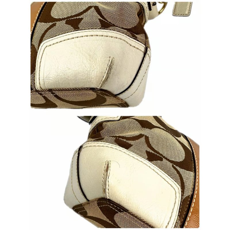 コーチ シグネチャー PVC レザー シルバー金具 ロゴ ショルダーバッグ COACH - COACH コーチ ショルダーバッグ PVC レザー シルバー